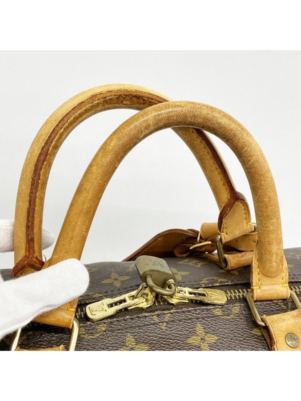 Louis Vuitton Boston Bag Monogram Keepall 55 Brown - Picture 10 of 10
